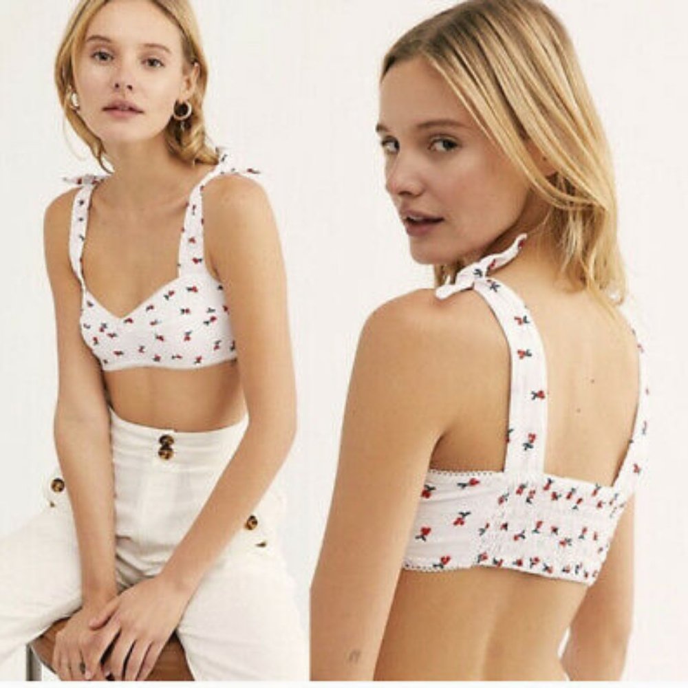 Britt Cherry Bralette EUC